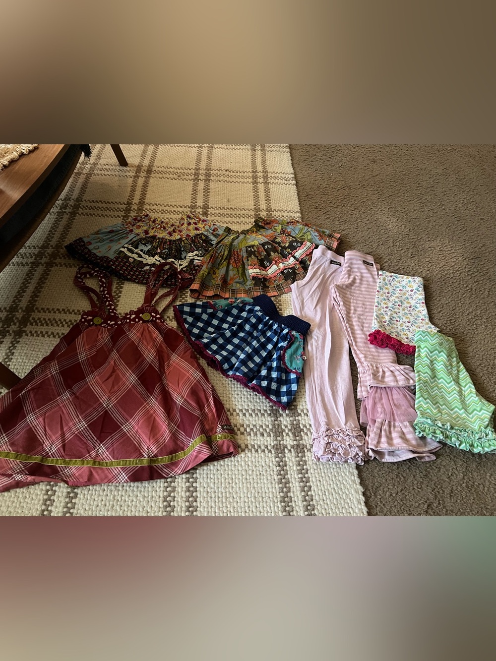 Matilda Jane Lot 7 Shorties , Leggings, Skirts , Dress Sz 4-12